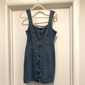 Jean overall dress